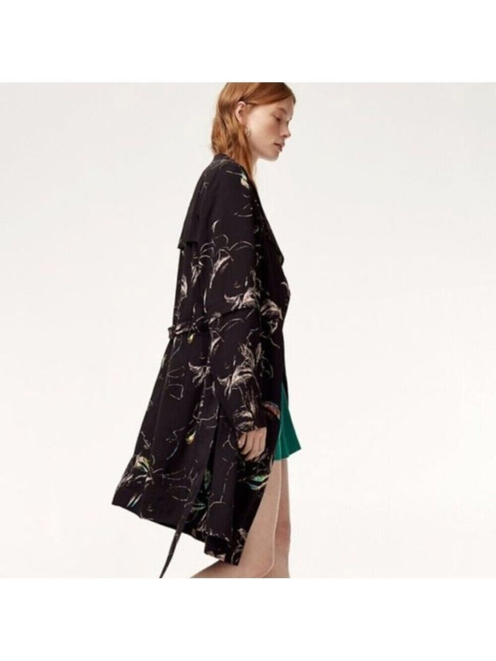 Aritzia Babaton Quincey Trench Coat XS Multi Color